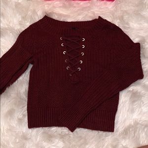 NWOT Express: Crop Knit Sweater